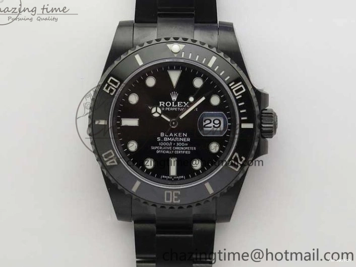Date Edition 904L A2824 W PVD Submariner V6F Blaken 1:1 Best 0213
